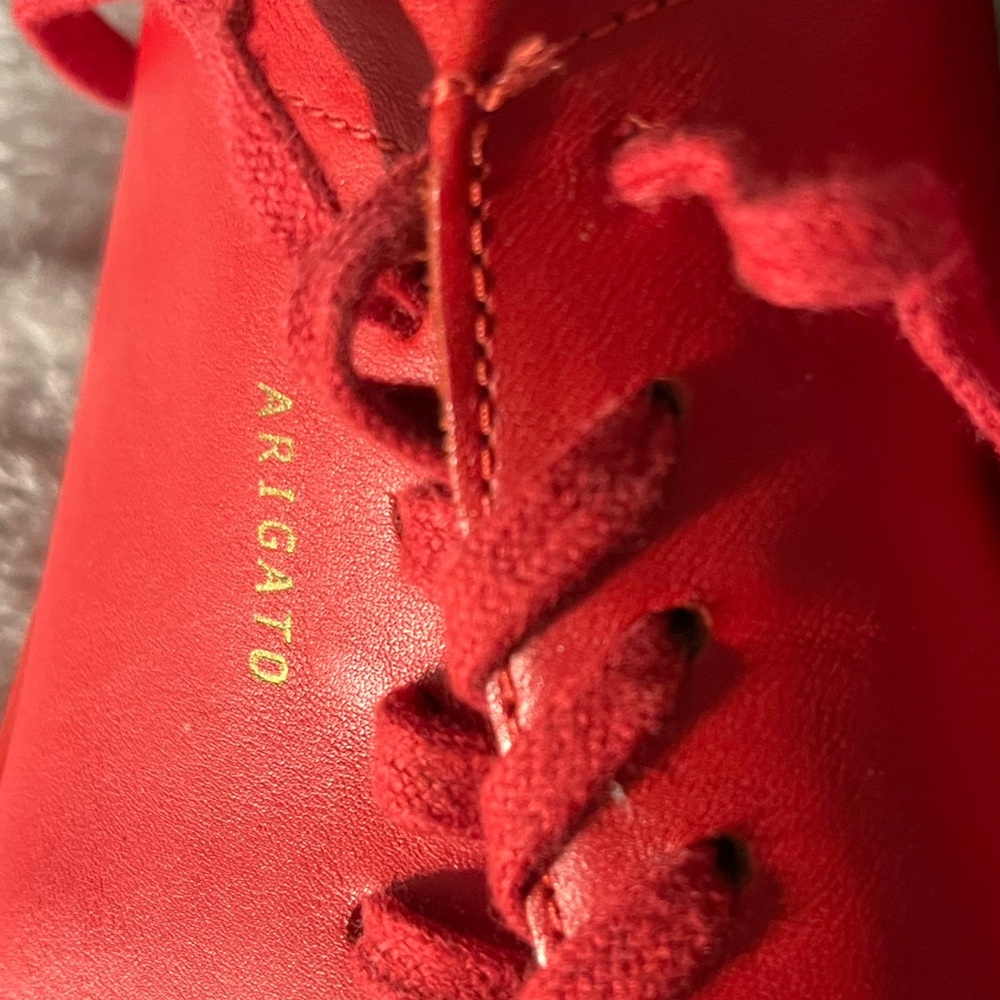 Axel Arigato Red Leather Clean 90 Sneakers Men’s Size 10 1/2 - Picture 9 of 11